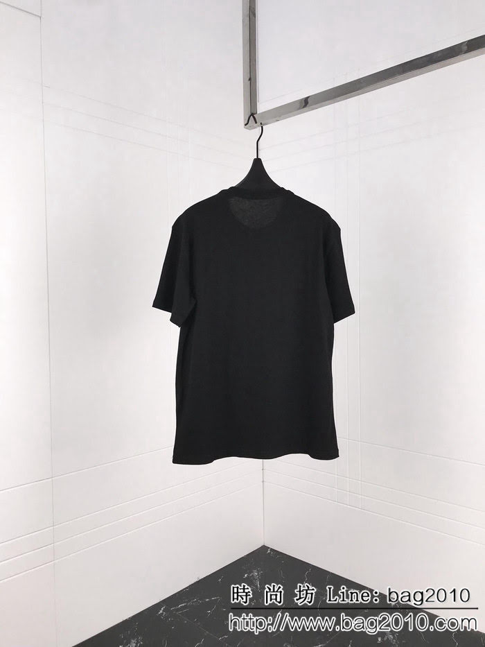BURBERRY巴寶莉 19ss早春新款短袖 刺繡大騎士 刺繡立體字母 定制面料 高版本男女同款 ydi2227